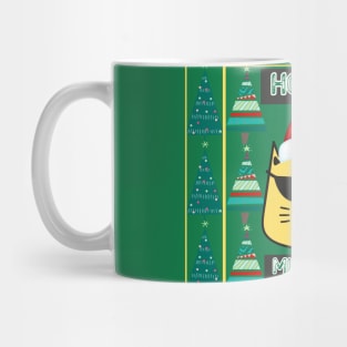 HO,HO,HO Mudafakas ,Christmas Festive, Funny Cat Design Mug